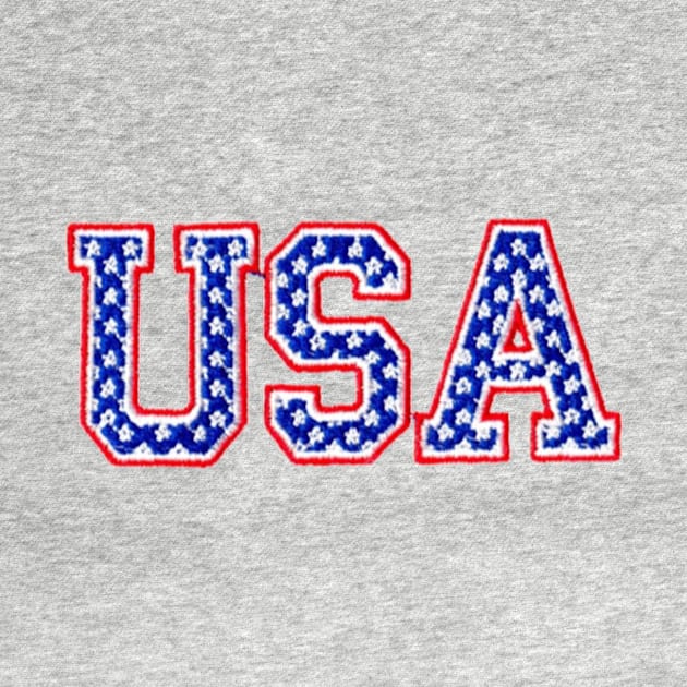 USA Embroidered Font by anacarminda